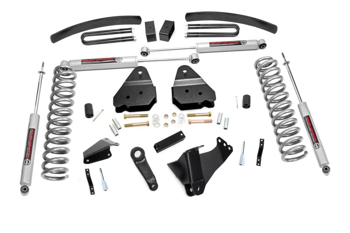 Ford F-350 Super Duty Suspension Lift Kit - Rough Country - 6 Inch, Diesel - '05-'07